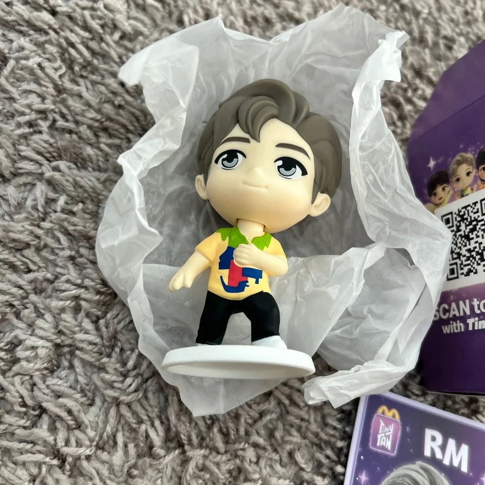 McDonalds Happy Meal TinyTAN BTS RM Figure with Box and Card 2024